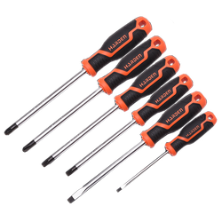6Pc Screwdriver Set Soft Handle (SL, TX,PH, PZ)