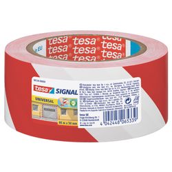 TESA Marking Tape Universal 66mx50mm Red-White (IP 6)