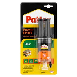Pattex Epoxy Clear Syringe 25ml carded