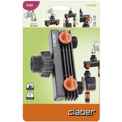 3/4 inch TAP TO TWO 3/4 inch MALE THREAD DISTRIBUTOR WITH VALVES