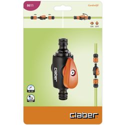 TWO WAY QUICK CLICK CONNECTOR WITH SHUT-OFF VALVE