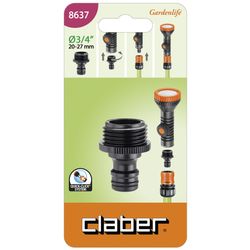 3/4 inch MALE THREAD TO QUICK CLICK CONNECTOR (CARDED)