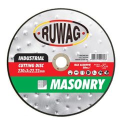 230mm MASONRY ABRASIVE CUTTING DISC (25/box) /ea
