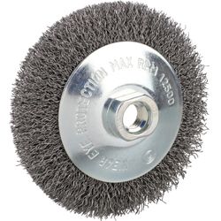 115mm crimped bevel wire brush M14x2