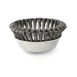 150mm steel knotted wire cup brush M14x2 0.5mm