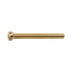 Machine Screw Brass Cheese Head Slotted 4x20mm (5)