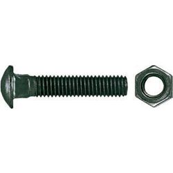 Cup Square Bolt & Nut Black 10x90mm (344)