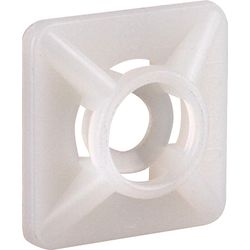 Mount Pad Cable Ties Black 28x28mm (10)