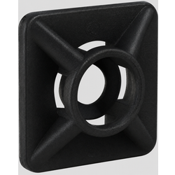 Mount Pad Cable Ties Black 28x28mm (10)