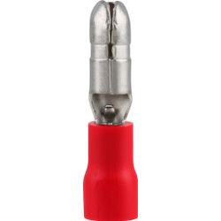 Pre-ins Bullet Terminal Male Red 4mm (25)