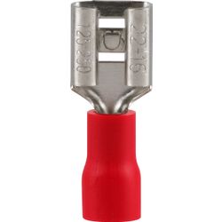 Pre-ins Female Disconnect Red 6.3mm (8)
