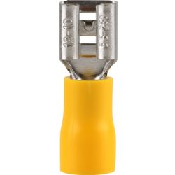 Pre-Ins Female Disconnect Yellow 6.3mm (25)