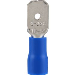 Pre-ins Male Disconnect Blue 6.3mm (8)