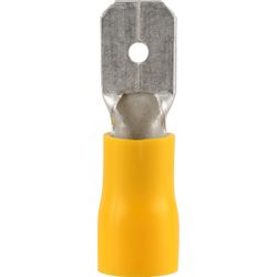 Pre-ins Male Disconnect Yellow 6.3mm (8)