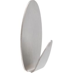 Stick-on Stainless Steel Oval Hook Medium (3)
