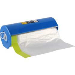 Pre-taped masking film 2.7x17m with dispenser