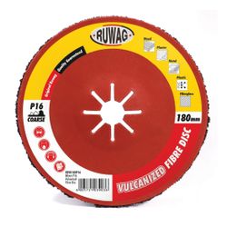 P16 180mm vulcanized fibre disc /ea