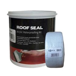 Roof Seal Kit Acryl1ltr Terracotta /w Membrane