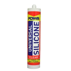 Sealant Silicone POWR Clear 260ml Cart