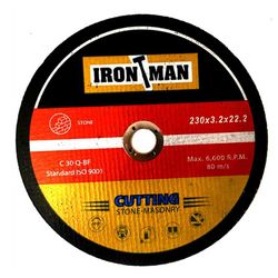 Abrasive Disc Cutting Stone 230x3x22.2 IRONMAN