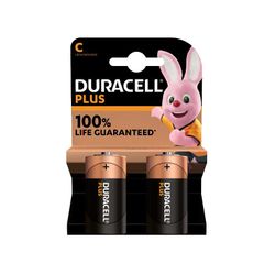 Battery DURACELL + C Applian 2's 1.5v Mn1400k2