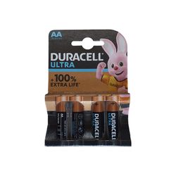 Battery DURACELL + Ultra Power Aa 4's Duro17