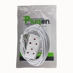 Extension Cord White 10mtx10amp (2x3 Pin) Ext010