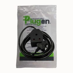 Extension Cord 3mt X 10 Amp 2x3 Pin Black