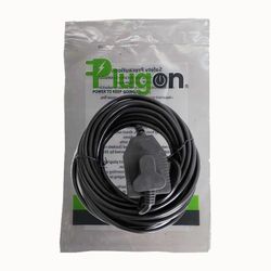 Extension Cord 10mt X 10 Amp 2x3 Pin Black