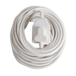 Extension Cord 20mt X 10 Amp 2x3 Pin White