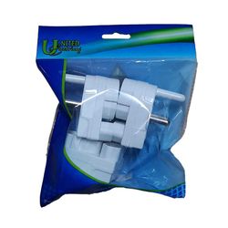 Plug Adaptor R18 1x5amp 1xshuko Pack Of 3