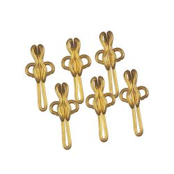 Curtain Hooks Brass R7 100 Per Pack
