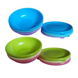 Baby Feeding Bowl & Lid 6 Pack Pastel Jko026-va