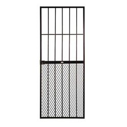 Security Gate P/coated Black Neder 813x2032