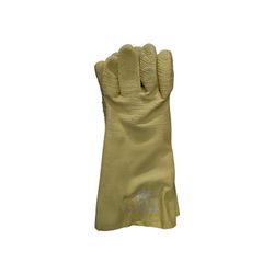 Gloves Latex Crinkle Yel Comarex Full Dip Gaunt 35cm Elb G