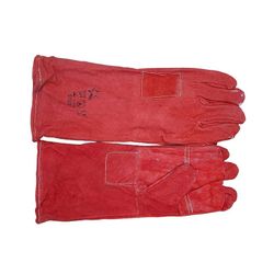 Gloves Leather Red Heat Resist Kev Stit 8