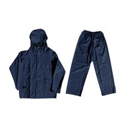 Rainsuit 2pce Navy Blue Rubberised Size Large Rn-l