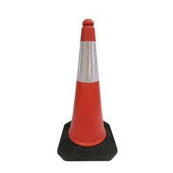 Traffic Cone Black Base 750mm Tc750e