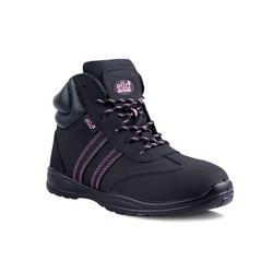 Boot Safety Ladies Jasmin Hightop Takkie Black Pink Size 7