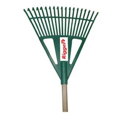 Rake Leaf Plastic Delux (green) Dlxrx