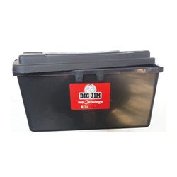 Bin Storage Box Big Jim 42lt Black Jo1005 Collect Only