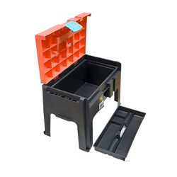 Toolbox Stool Step 3 In One Orange Dh280 Or