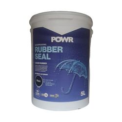 Rubber Seal Waterproof Coating Black 5 Ltr POWR