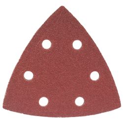 Sanding Triangle Sheet 80grit 94x94x94mm 5/pack W/holes Hook & Loop