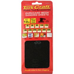 Durasand Mesh Sanding Sheet 120grit 93 X 230mm 10pc Per Pack