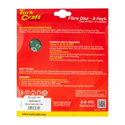 Fibre Disc 180mm 24 Grit 5 Pack