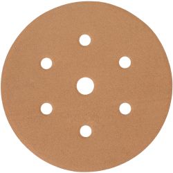 Gold Disc (50 Pieces) 320 Grit 150mm X 6+1 Holes Hook And Loop