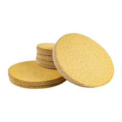 Gold Disc (50 Pieces) 60 Grit 125mm Without Hole Hook And Loop