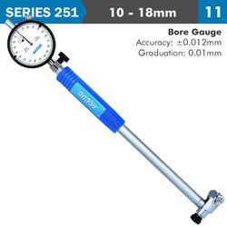 Dial Bore Gauge 10-18mm 0.012mm Acc. 0.001mm Grad.