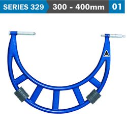 Outside Micrometer 300-400mm 0.011mm Acc. 0.01mm Grad. With Extension